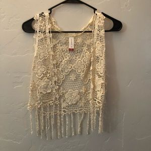 Boho crochet vest